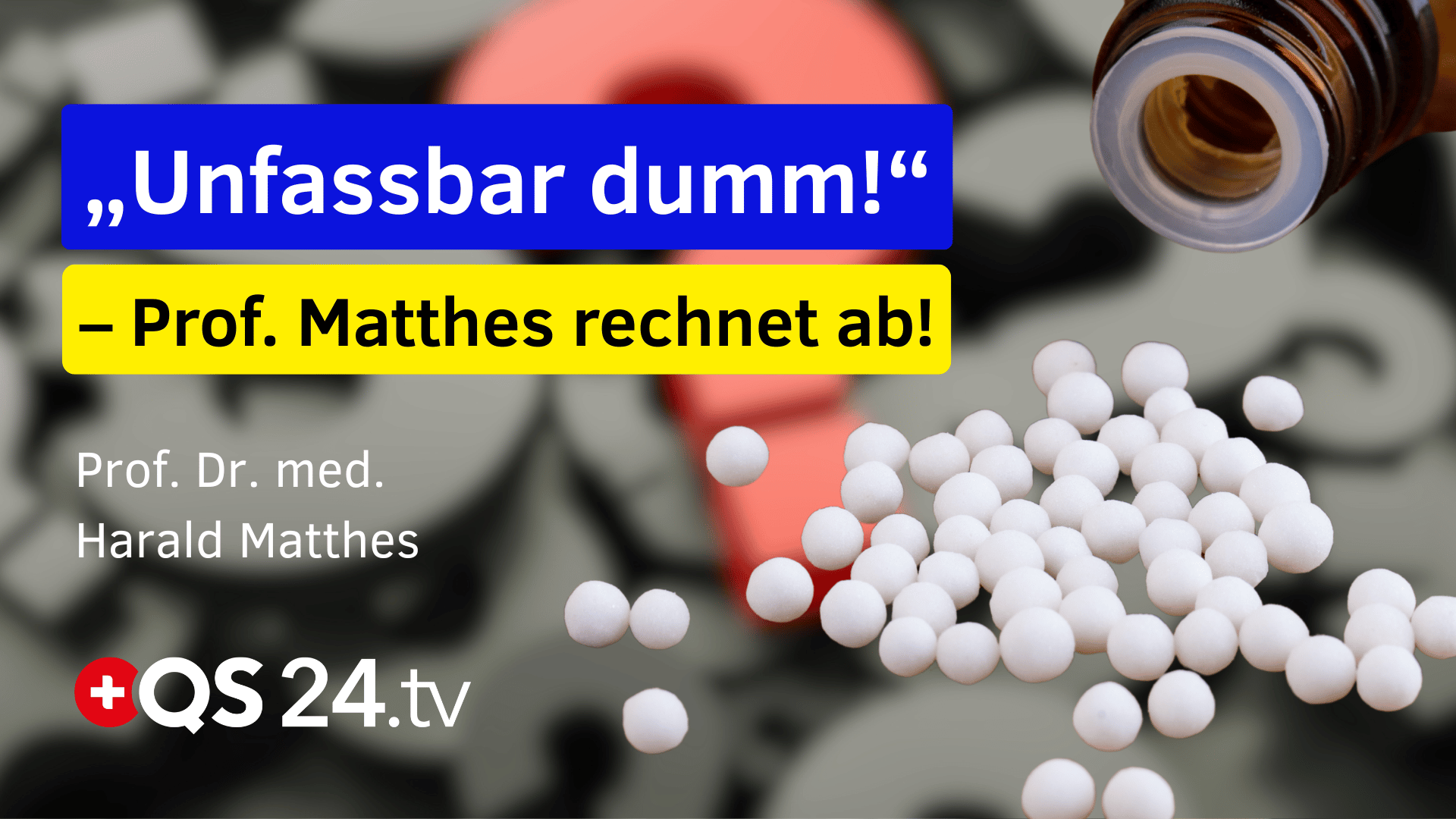 Ärztekommission gegen Homöopathie Prof. Matthes zerlegt das Homöopathie-Urteil